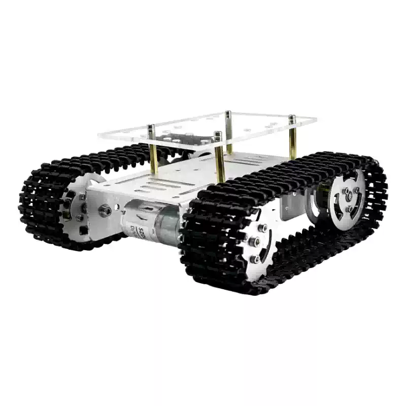 Platform Tangki DIY Sumber Terbuka Casis Robot Dijejaki