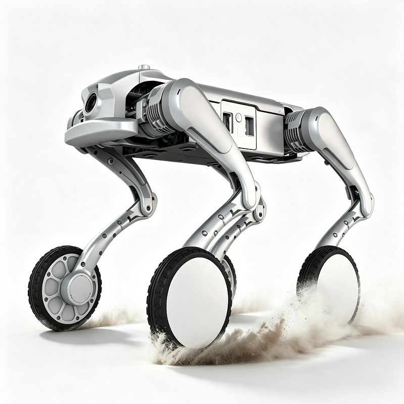 Robot Anjing Pemeriksaan Semua Rupa Bumi Beroda Beroda